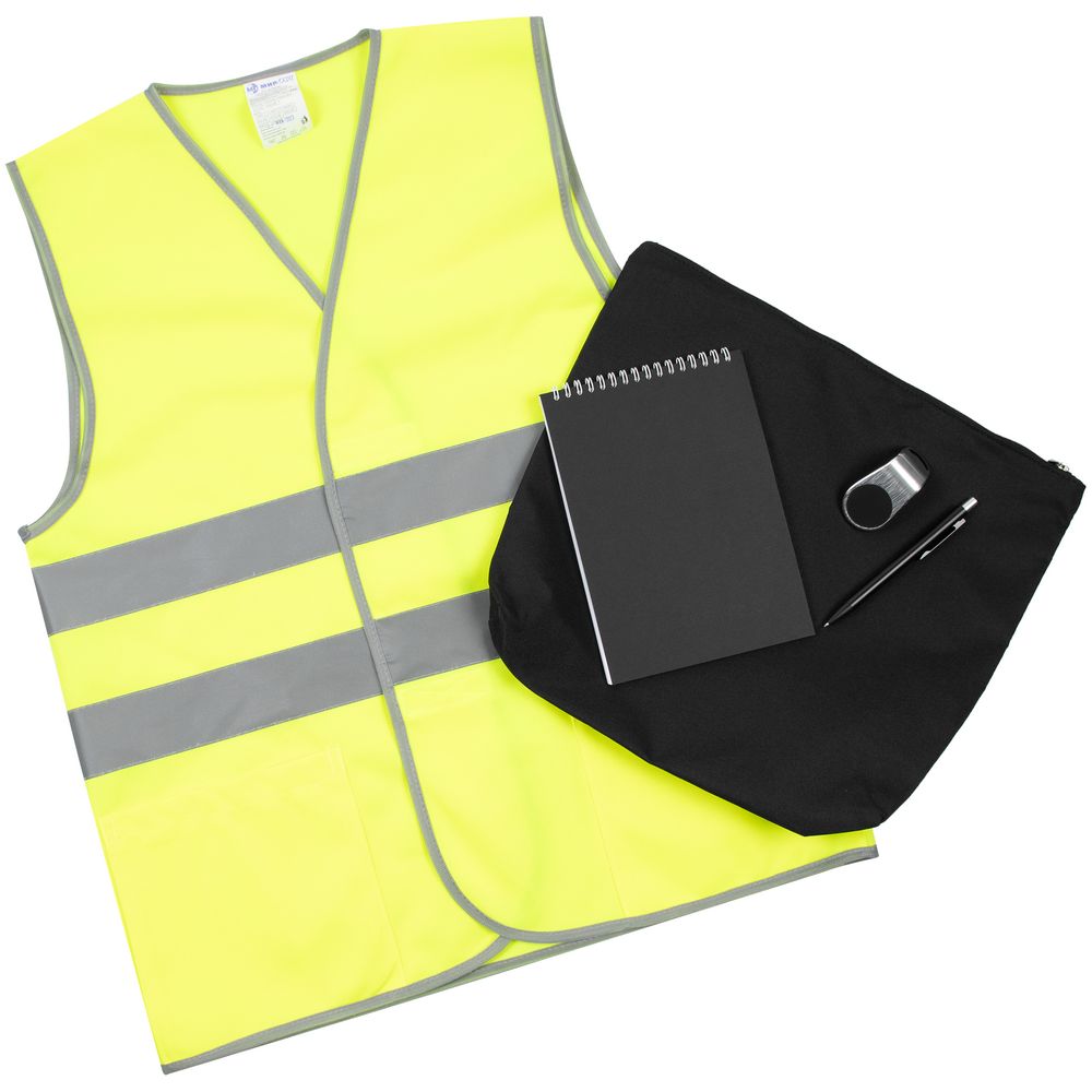 Набор со светоотражающим жилетом Safe and Sound фото на сайте Print Logo.