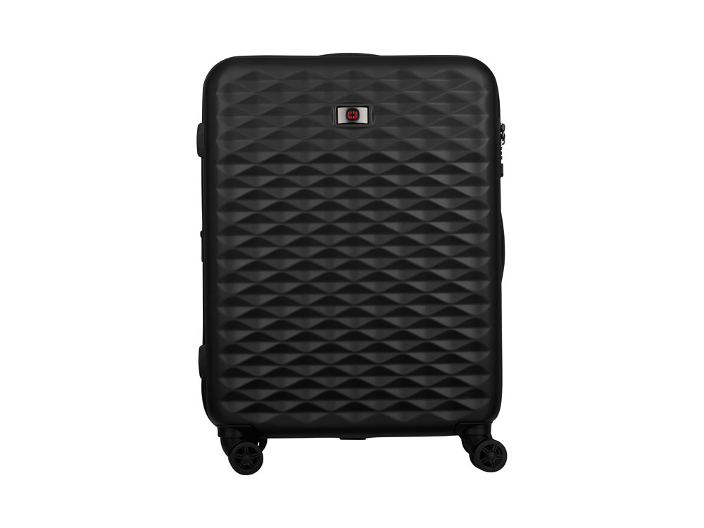 Чемодан WENGER Lumen, черный, поликарбонат, 47 x 26 x 64 см, 61 л