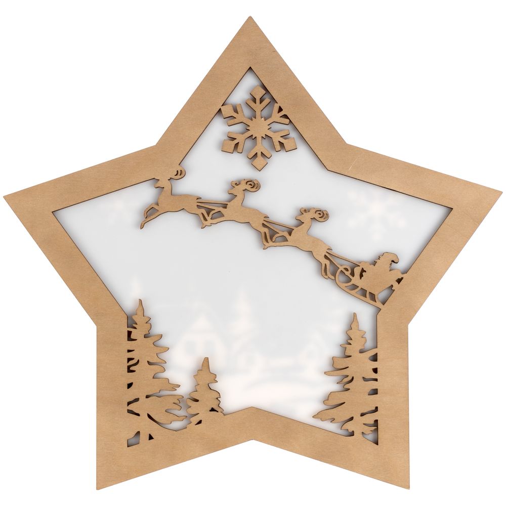 Светильник Xmas Mood — пример нанесения логотипа (сделано в России) | Print Logo