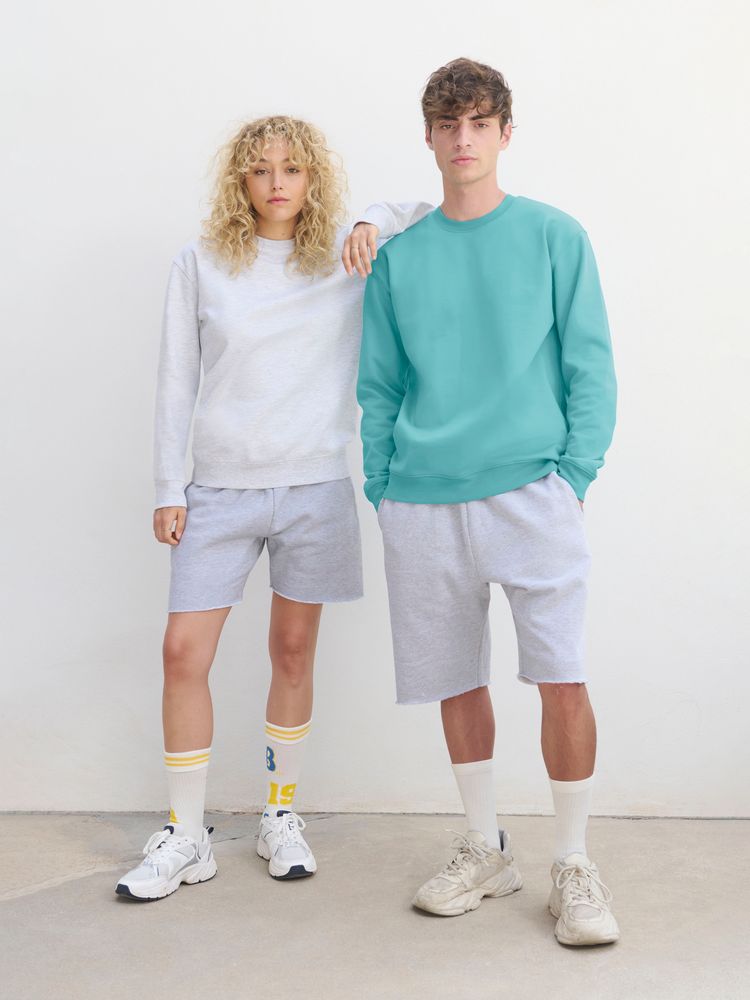 Свитшот унисекс Columbia, голубой (морская волна), размер 3XL