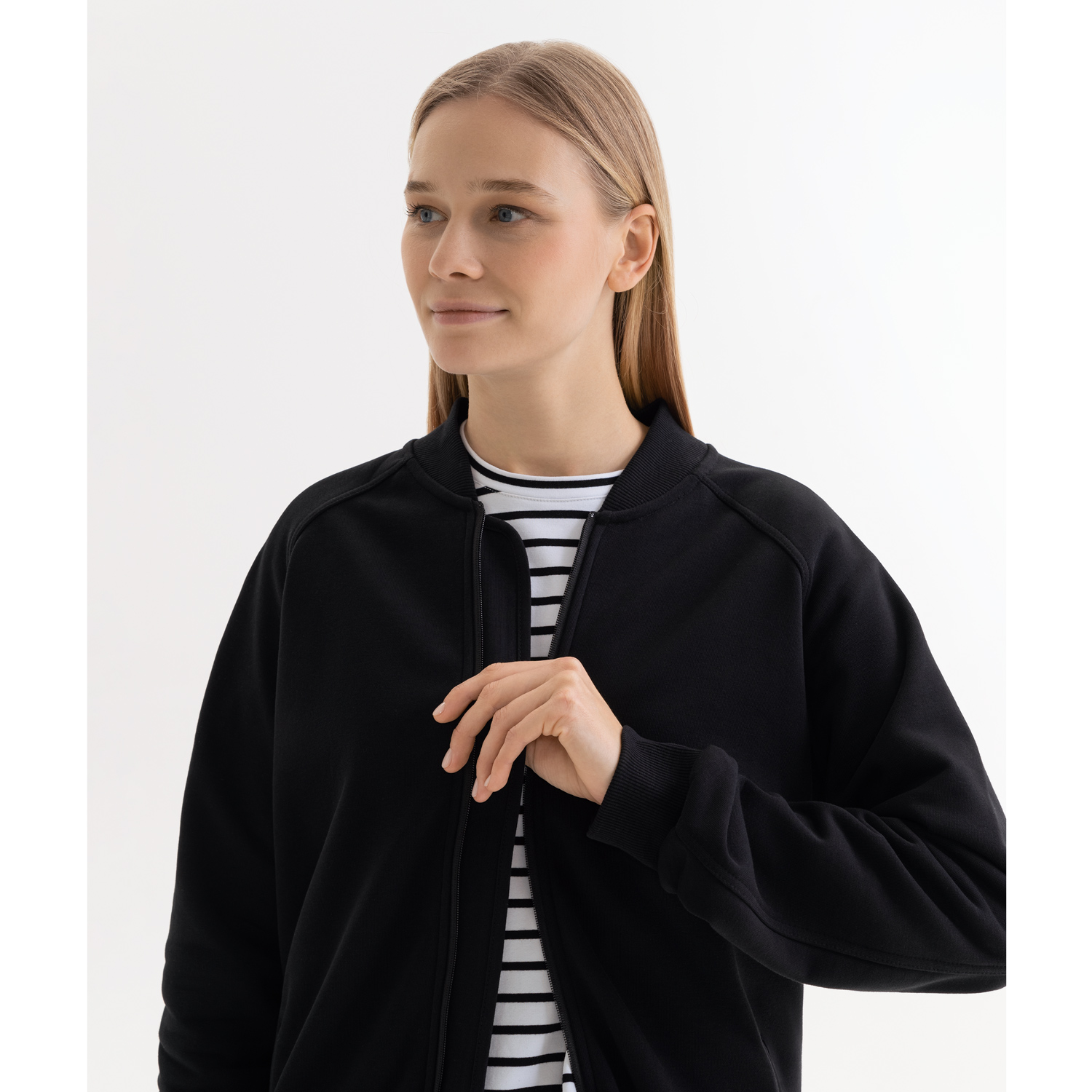 Толстовка на молнии унисекс Торрес НЕО (Torres NEO) черная, размер XXXL фото на сайте Print Logo.