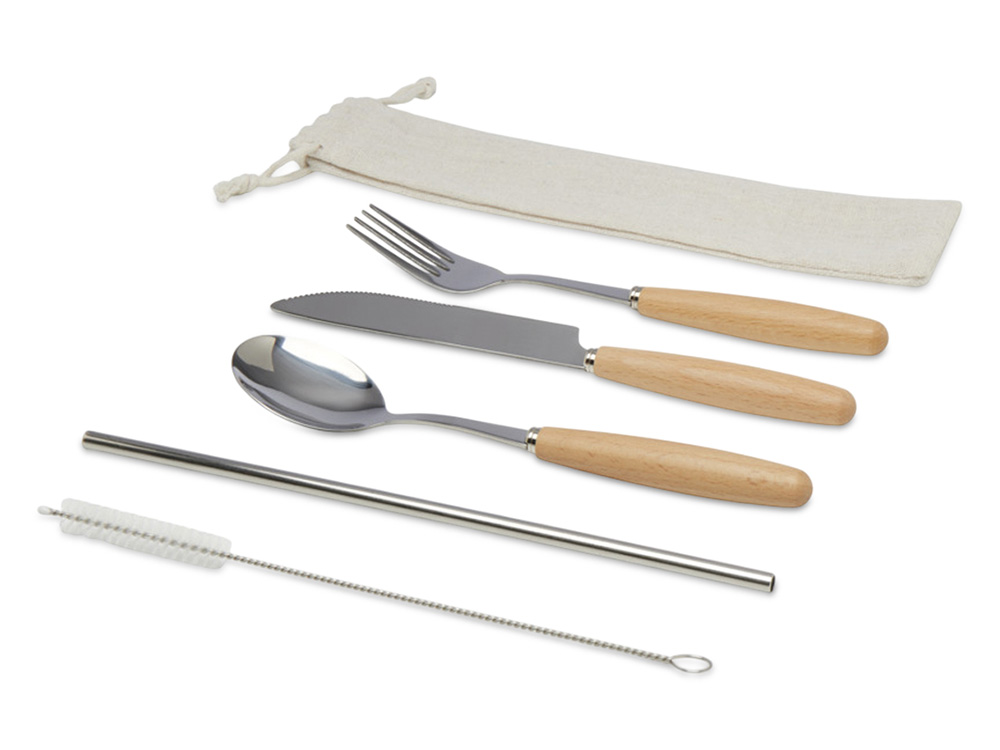 Набор столовый приборов Root с логотипом  | Print Logo