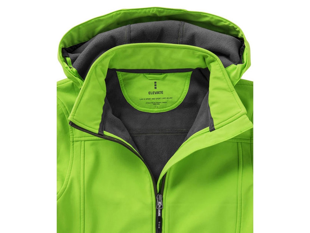 Куртка софтшел Langley женская, зеленое яблоко