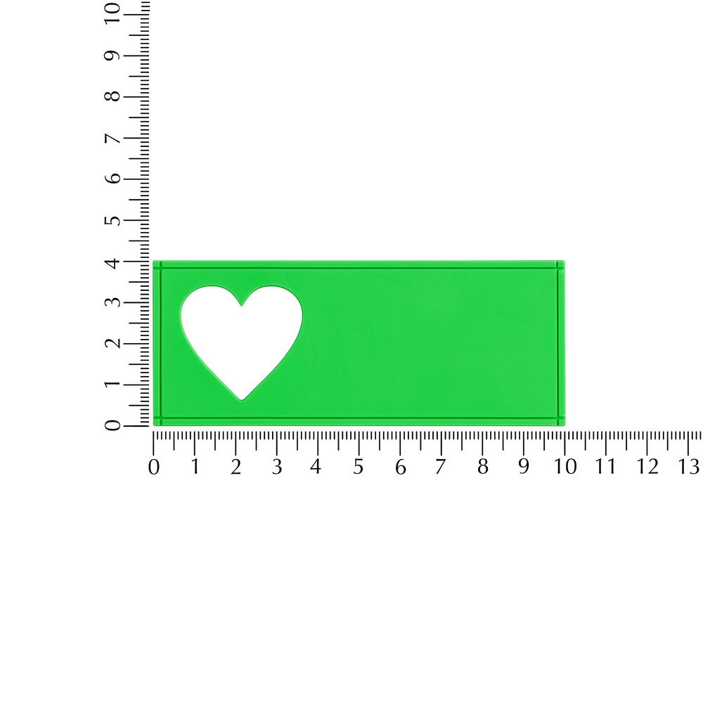 Лейбл из ПВХ с вырубкой «Сердце»