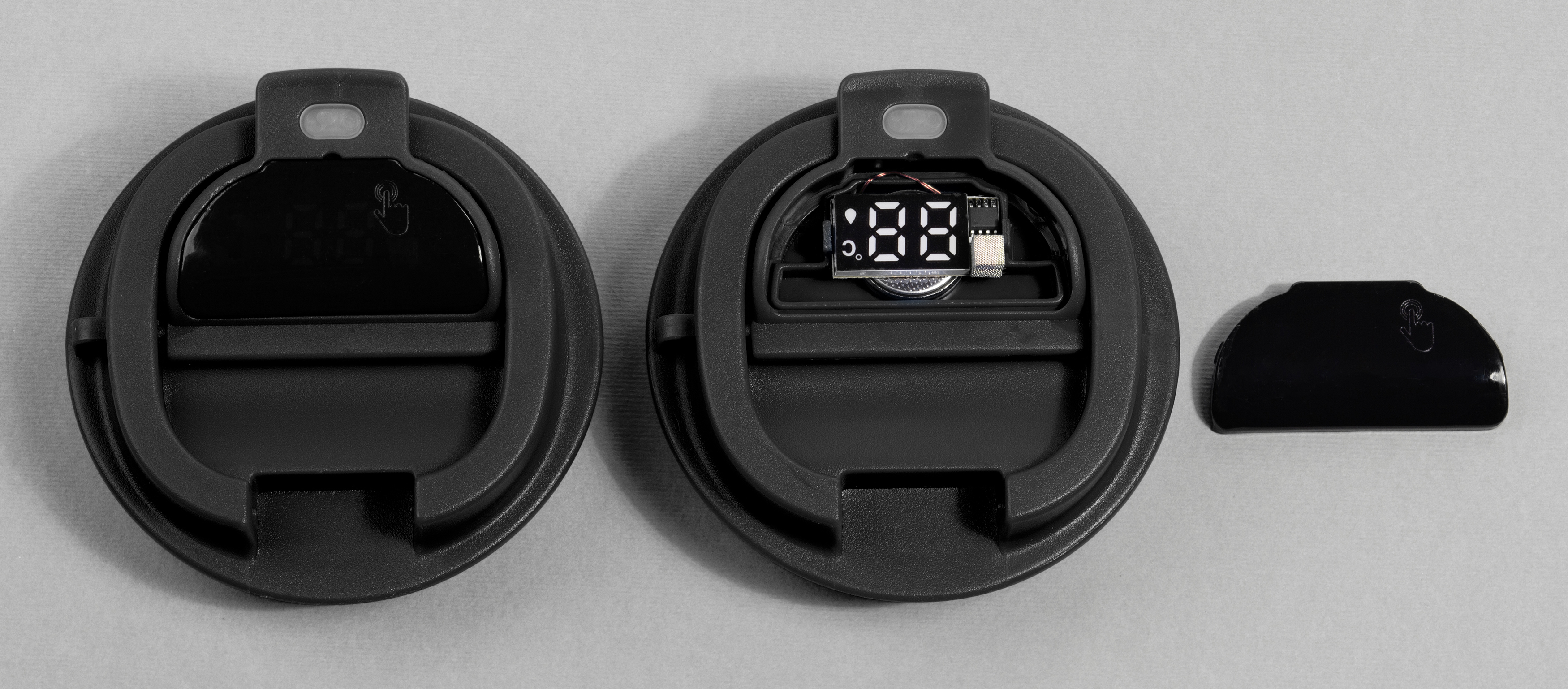 Термостакан "Legend" 390 мл с индикацией температуры, черный