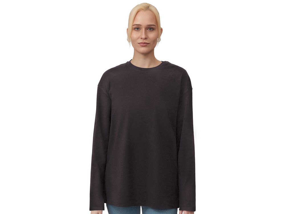 Лонгслив оверсайз Berlin унисекс, темно-серый