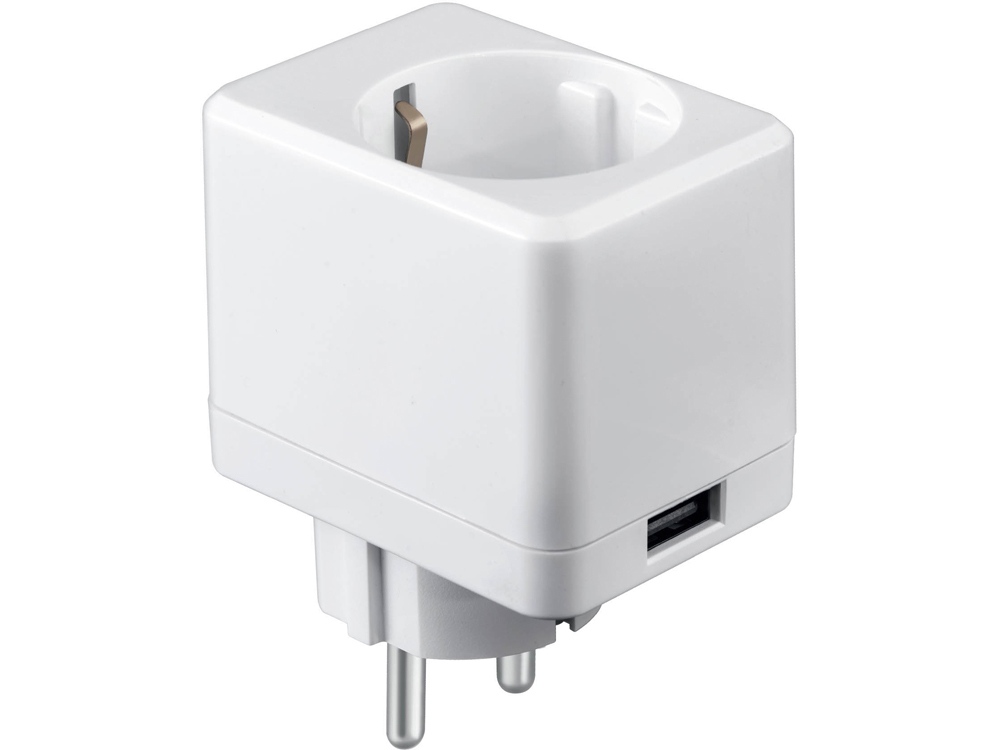 Умная розетка с USB портом IoT P09 с логотипом HIPER | Print Logo