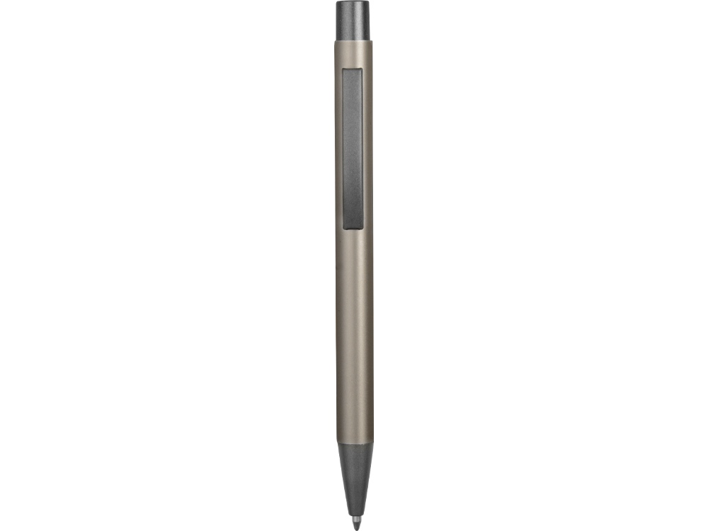 Ручка металлическая soft-touch шариковая Tender, серо-стальной