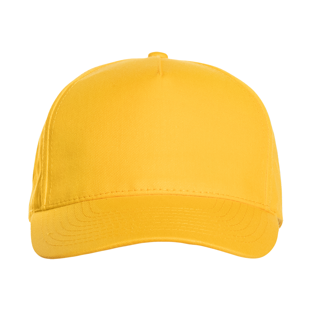 Бейсболка STAN 5 клиньев хлопок 150, 10L, Жёлтый,  (12/1)  (56-58/ONE SIZE)