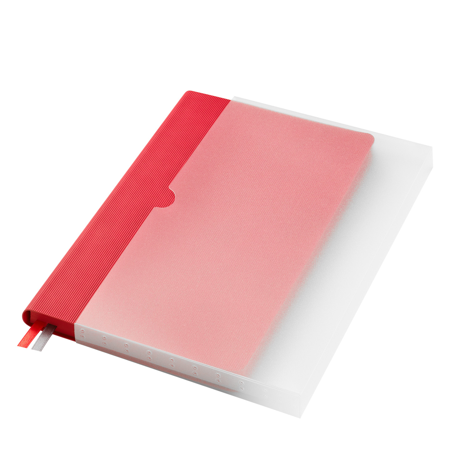 Ежедневник Rain недатированный, красный