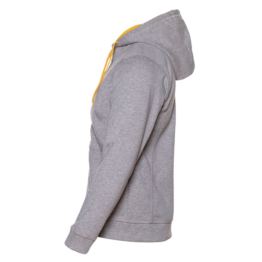 Толстовка мужская STAN с капюшоном на молнии сэндвич 320, 18, Серый меланж,  (50/60)  (56/XXXL)