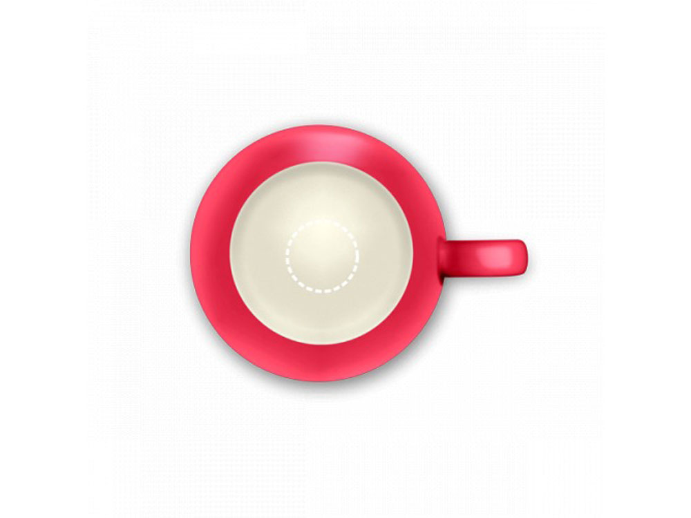 PANTHONY. Фарфоровая кружка 450 мл, Красный