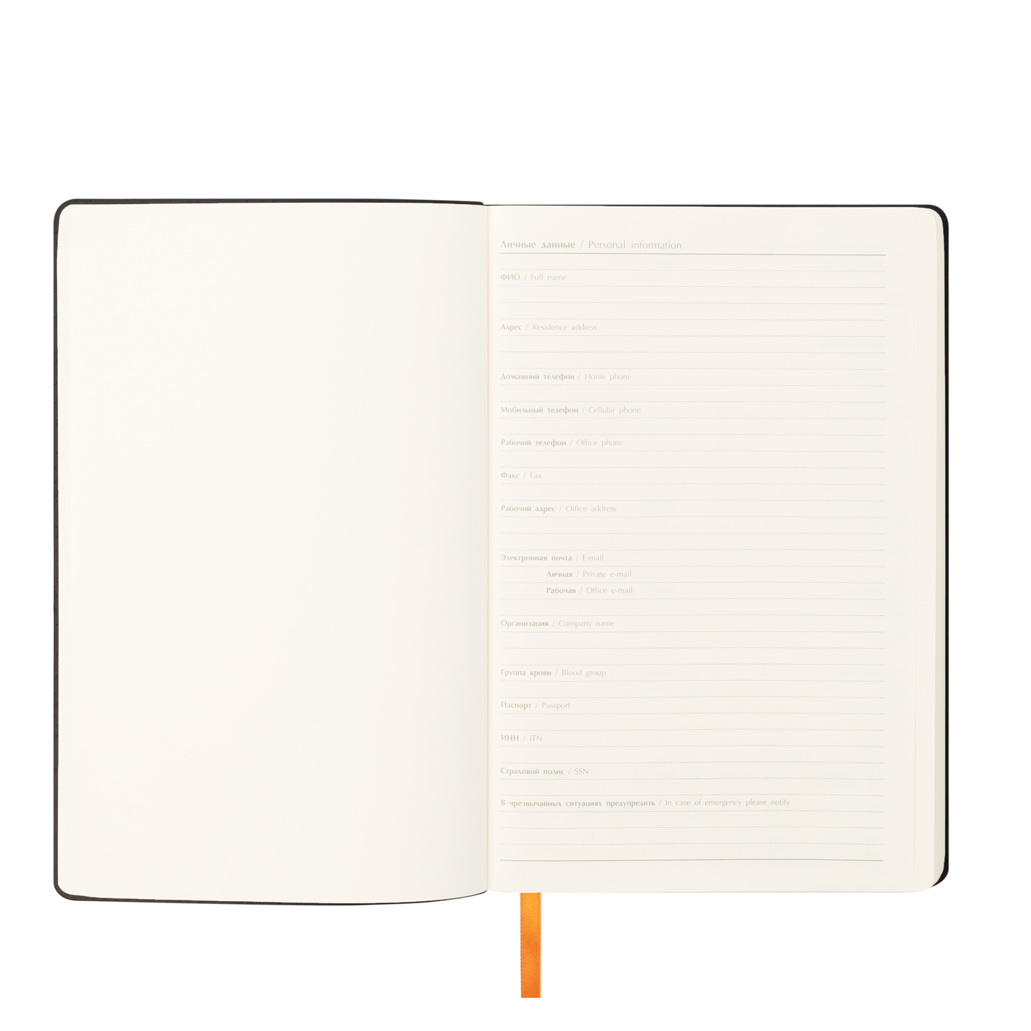 Ежедневник Alpha City недатированный, оранжевый (без упаковки, без стикера)