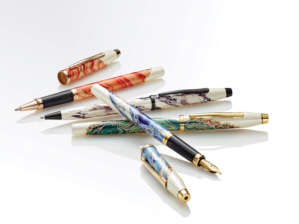 Ручка-роллер Selectip Cross Wanderlust Borneo, белый, зеленый