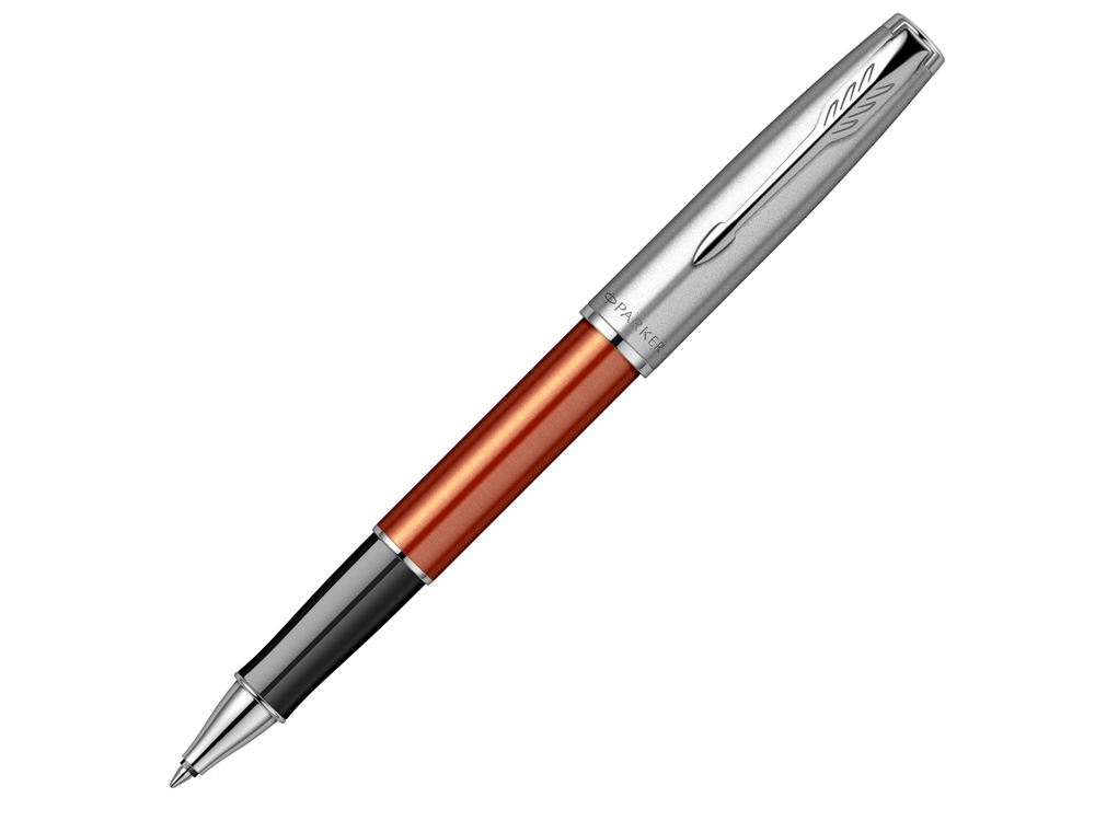 Ручка-роллер Parker Sonnet Essentials Orange SB Steel CT с логотипом Parker | Print Logo