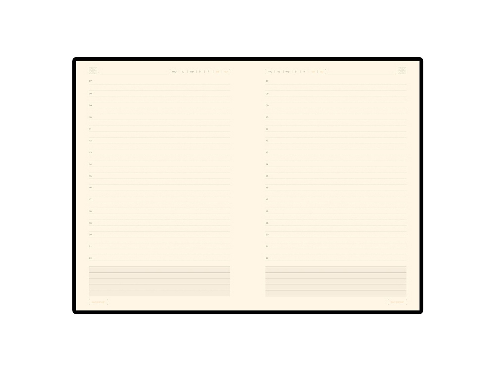 Ежедневник В5 недатированный Zenith, оранжевый