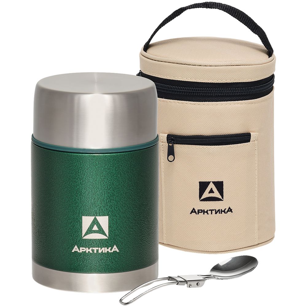 Термос для еды в чехле «Арктика 800» с логотипом Арктика | Print Logo