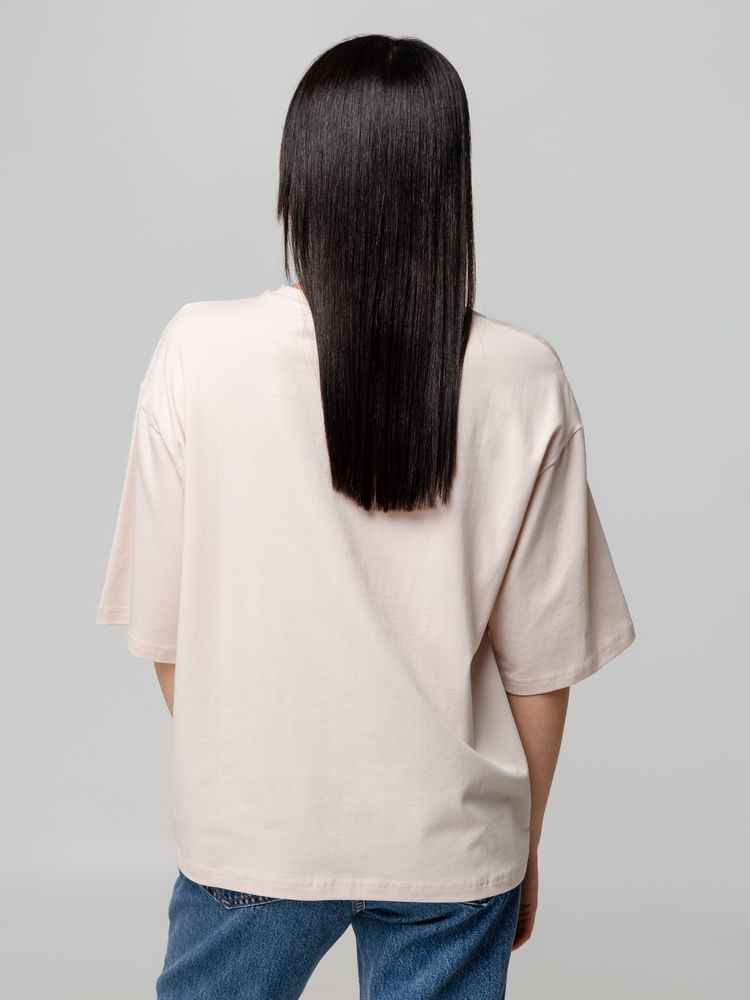 Футболка унисекс оверсайз Street Vibes, бежевая, размер XL/XXL