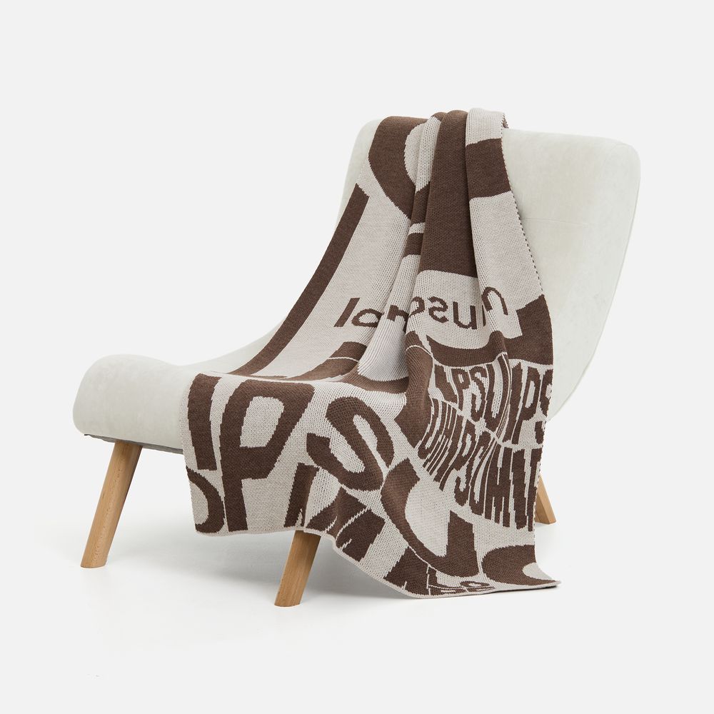 Плед на заказ Tricksy Net Grand Max, 2 цвета, S с логотипом  | Print Logo