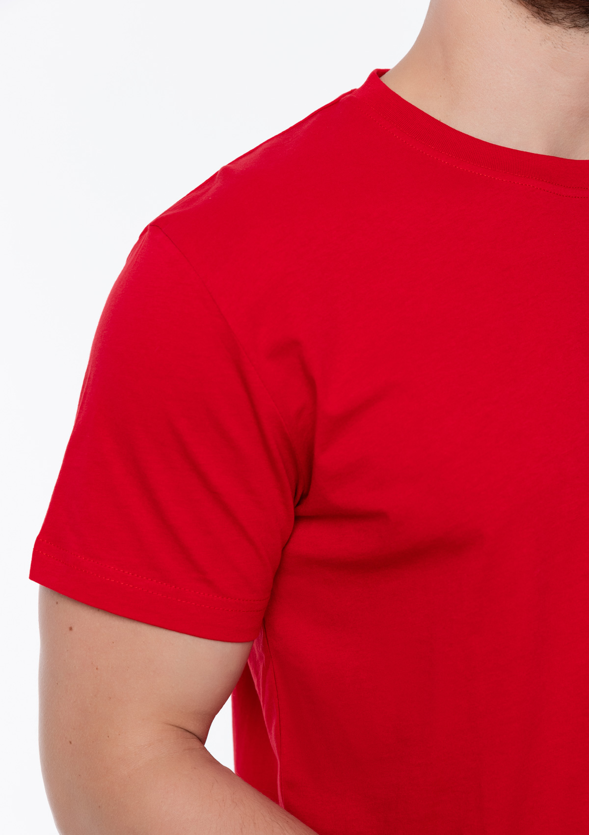 Футболка унисекс хлопок 150, 52, Красный,  (14)  (52/XL)