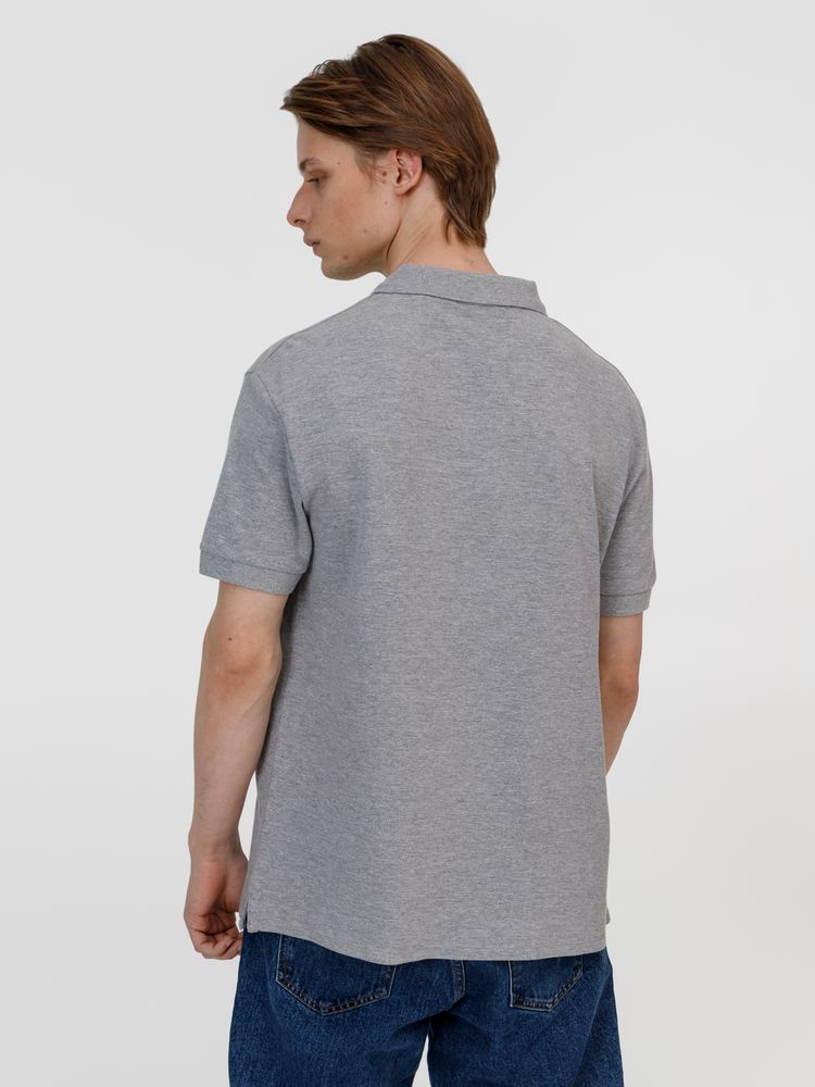 Рубашка поло унисекс Pacific, серый меланж, размер M