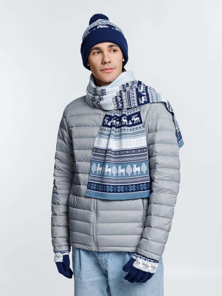 Шарф Mirakler — пример нанесения логотипа (teplo) | Print Logo