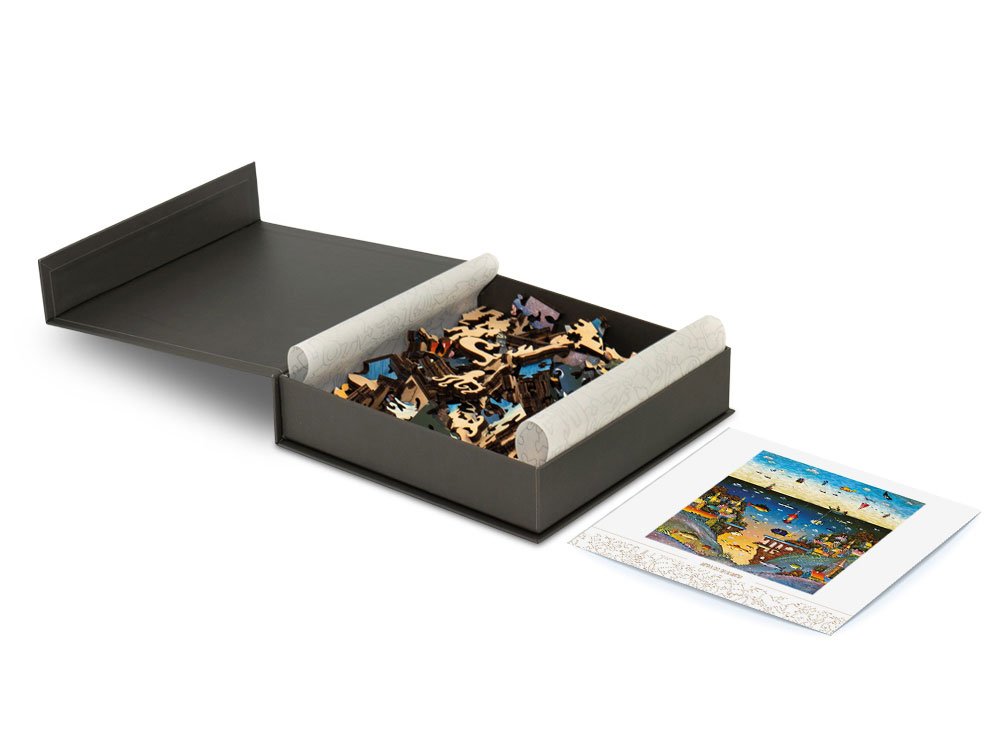 Деревянный пазл На суше и на море, 175 деталей