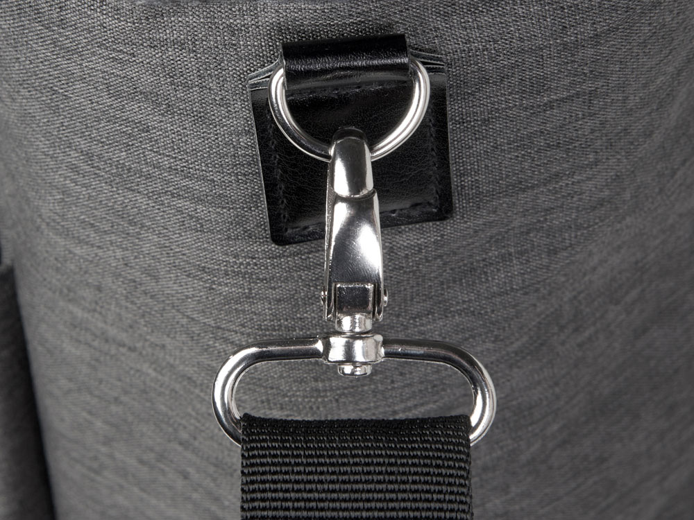 Сумка-холодильник Fabrizio со штопором, серый/черный