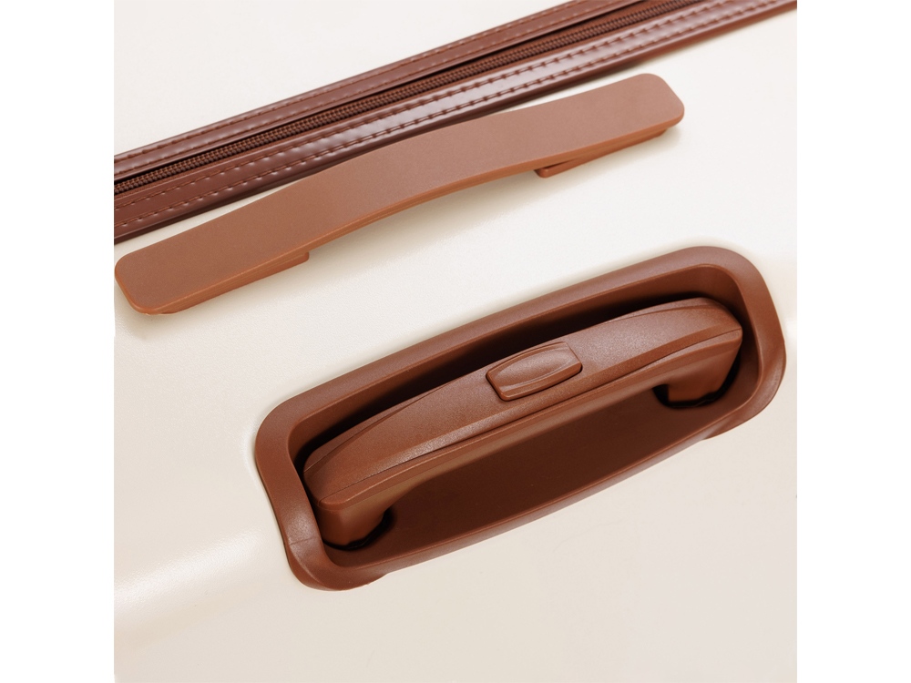 Чемодан BUGATTI АМЕЛИЯ | AMELIA, бежевый, поликарбонат / АБС-пластик, 50х29х76 см, 85 л