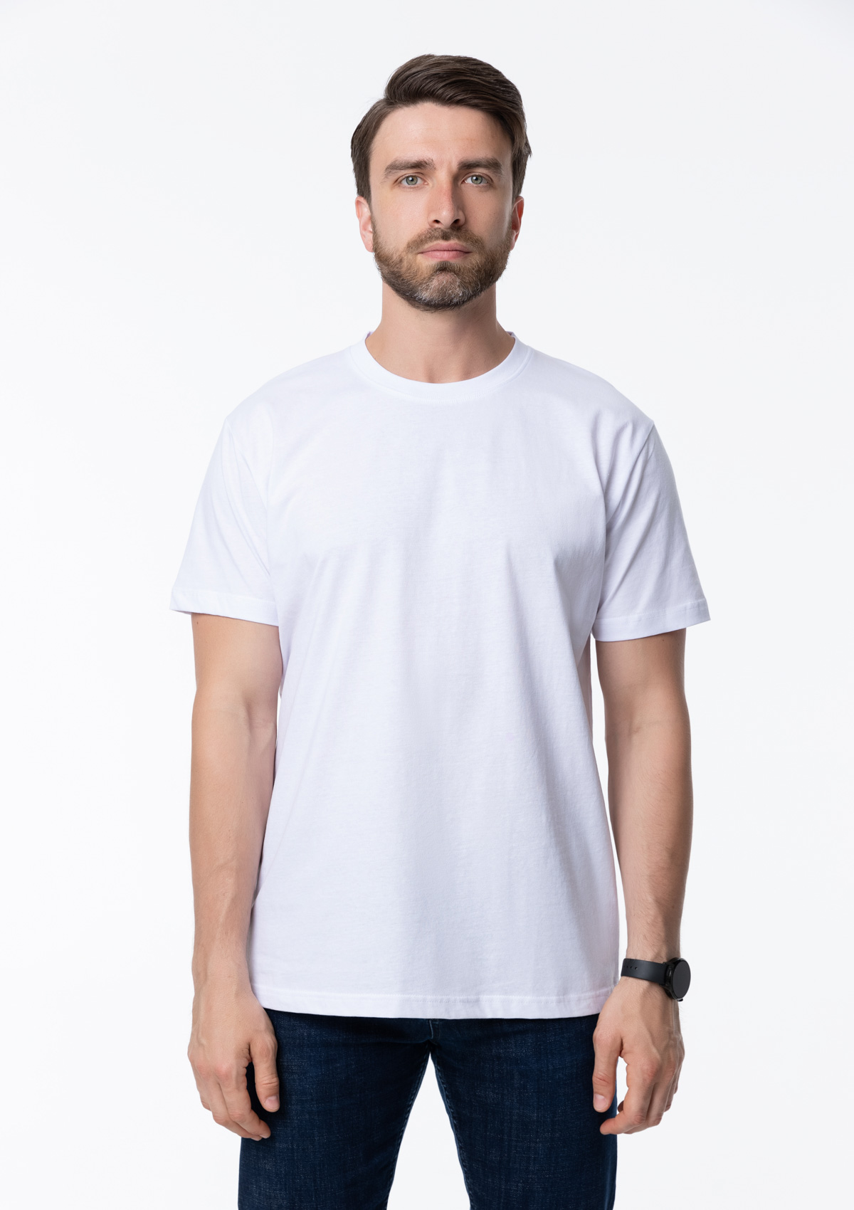 Футболка унисекс хлопок 150, 52, Белый,  (10/1)  (56/XXXL)