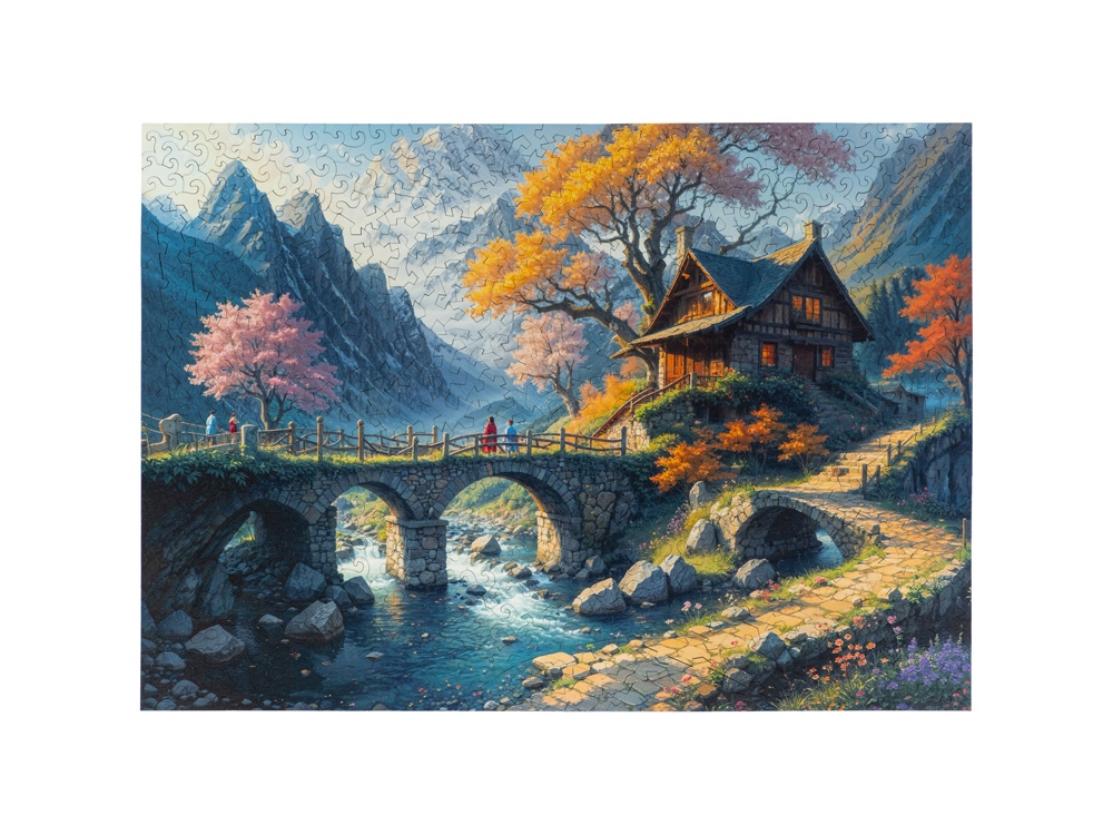 Деревянный пазл Wonderhouse с логотипом Unidragon | Print Logo