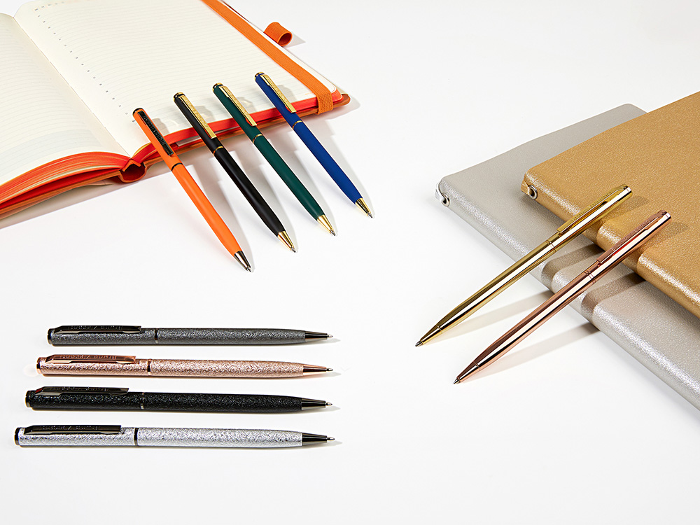 Ручка шариковая автоматическая BrunoVisconti® PALERMO цвет корпуса розовое золото, 0.7 мм