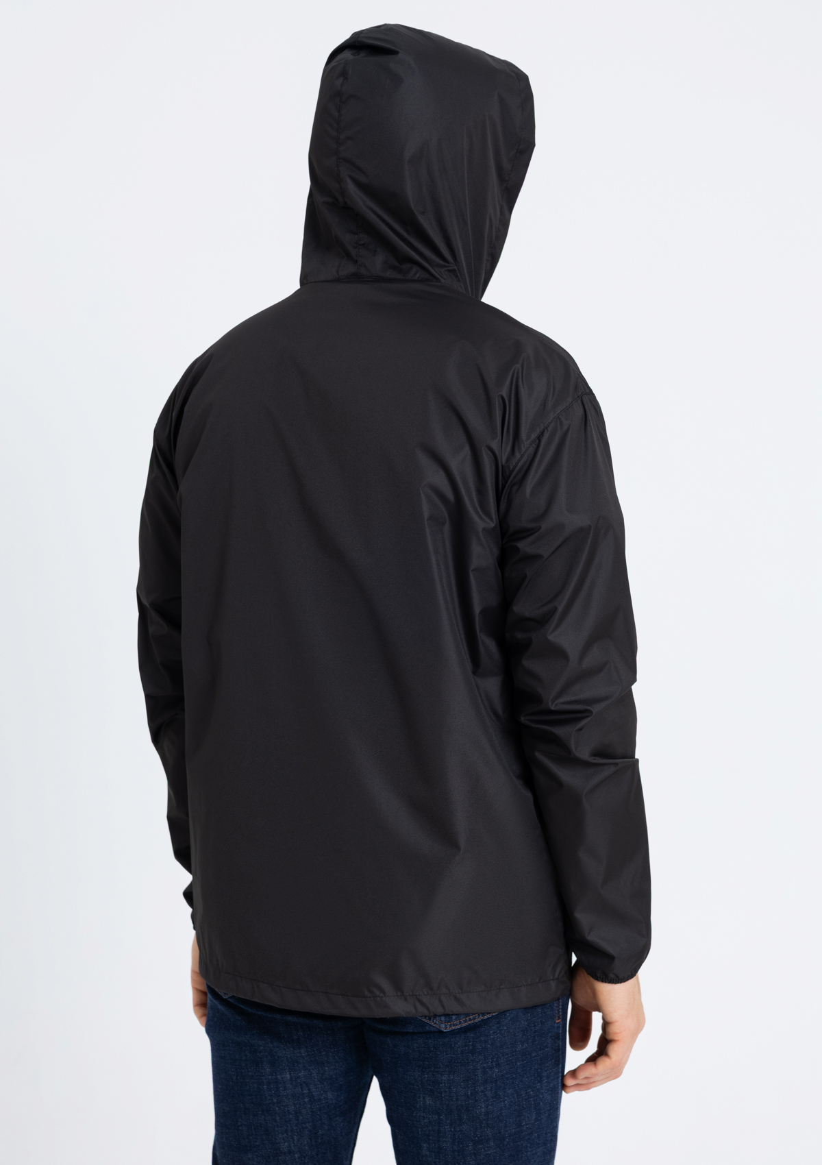 Ветровка унисекс STAN дюспо 210T, 85, 59, Чёрный,  (20)  (44/XS)
