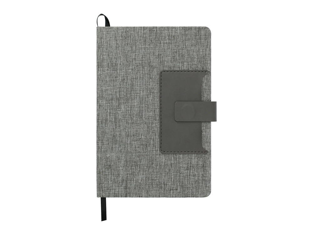 Блокнот Clap с отделением для визиток и магнитным клапаном с логотипом  | Print Logo