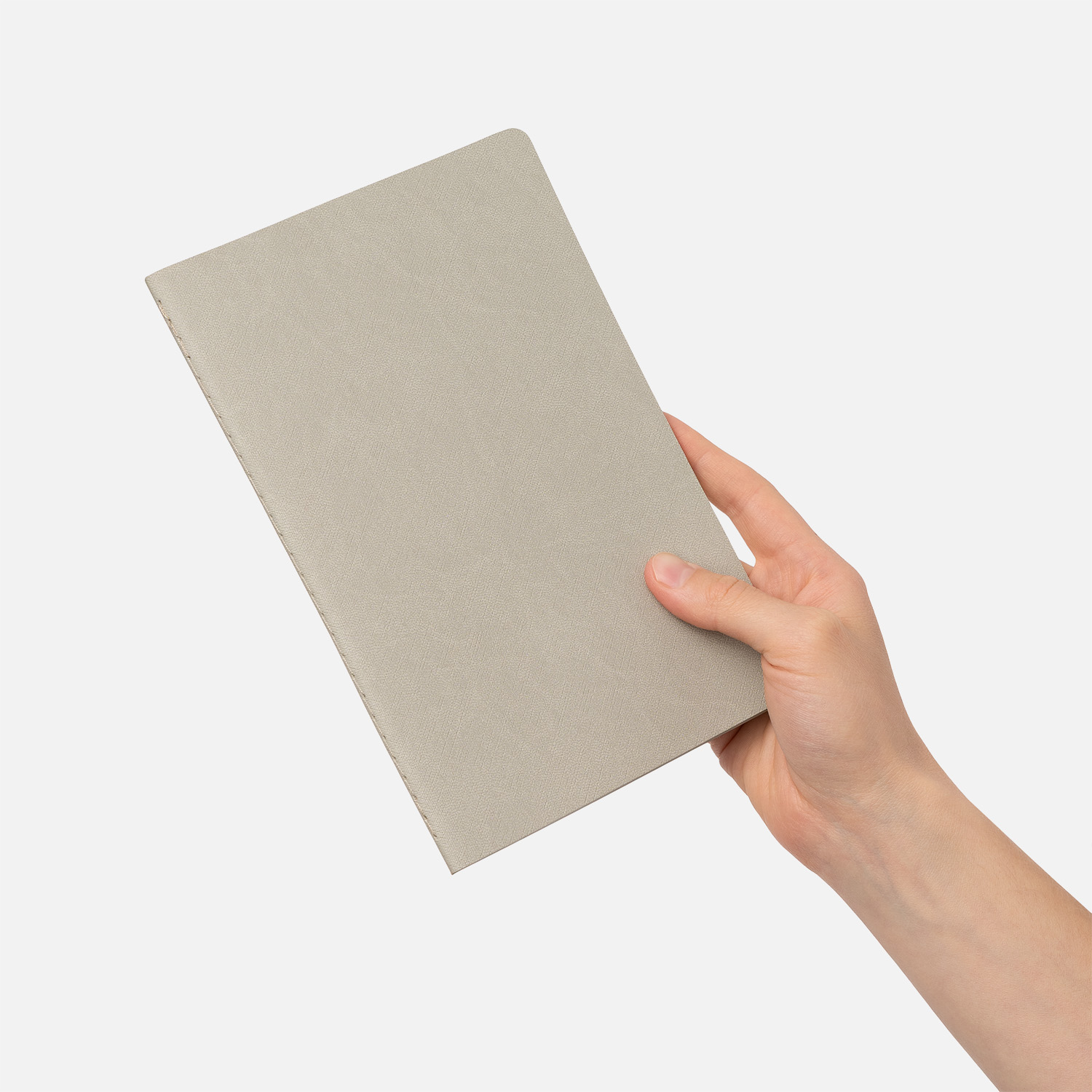 Блокнот Корса слим (Corsa slim), светло-серый