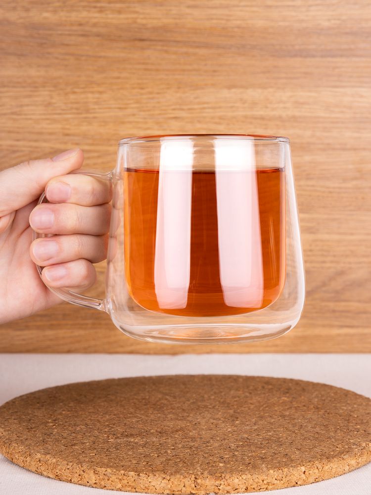 Чашка с двойными стенками Glass First фото на сайте Print Logo.