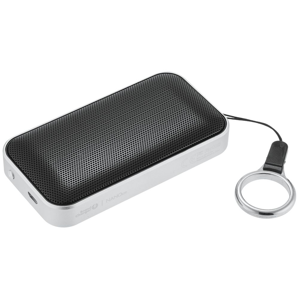 Беспроводная колонка Nano Lite, черная с логотипом BrandCharger | Print Logo