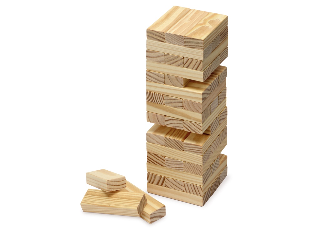 Игра из дерева Big Tower 48 с логотипом  | Print Logo