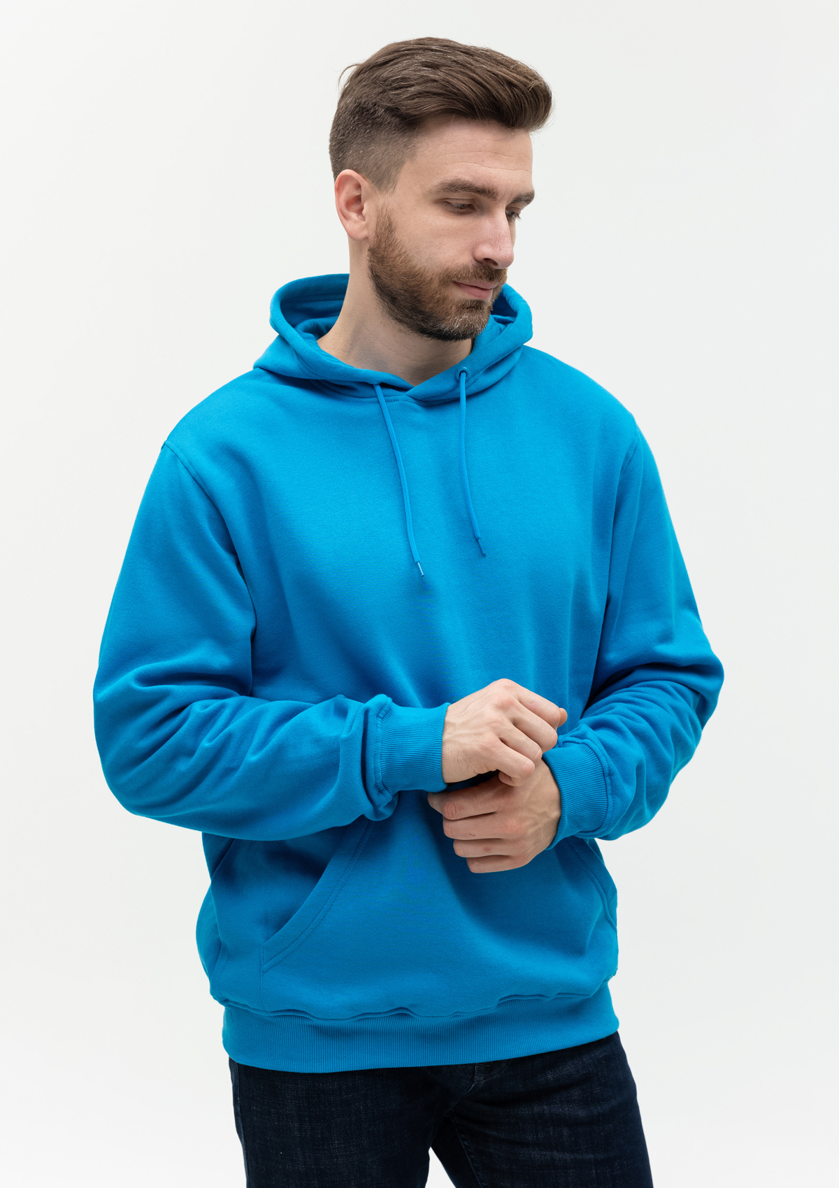 Худи унисекс STAN футер с начёсом 260, 20, Лазурный,  (40/1)  (50/L)