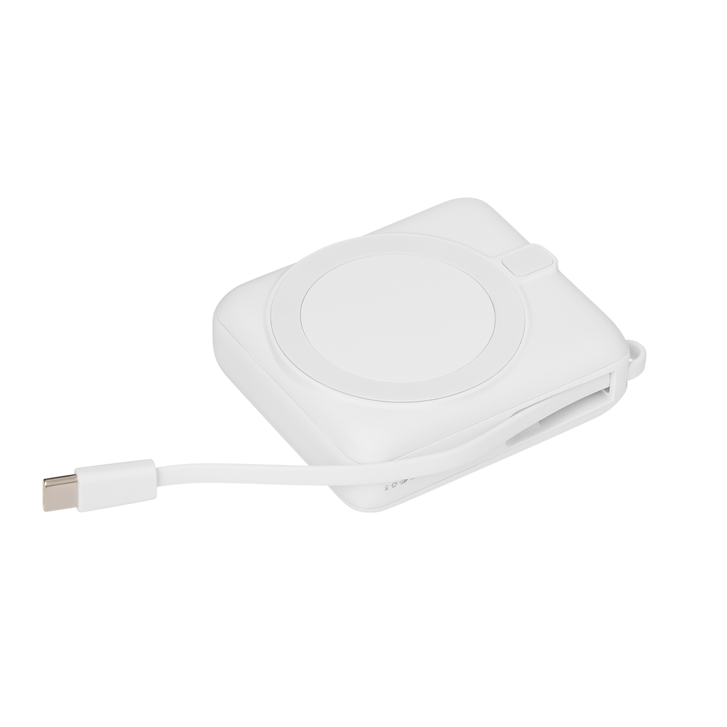 Внешний аккумулятор с подсветкой Риттер PD (Ritter PD) 10000mAh с функцией беспроводной зарядки 15W, белый