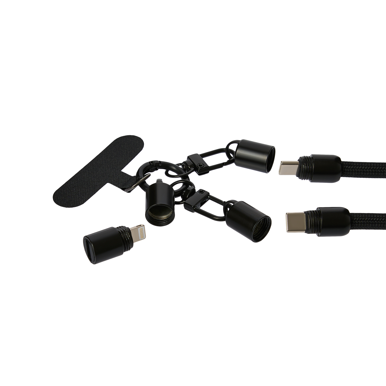 Кабель-ланьярд Волтрикс (Voltrix), черный фото на сайте Print Logo.