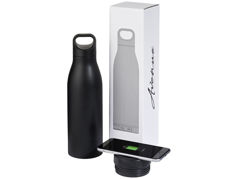 Термобутылка Max с беспроводным зарядным устройством фото на сайте Print Logo.