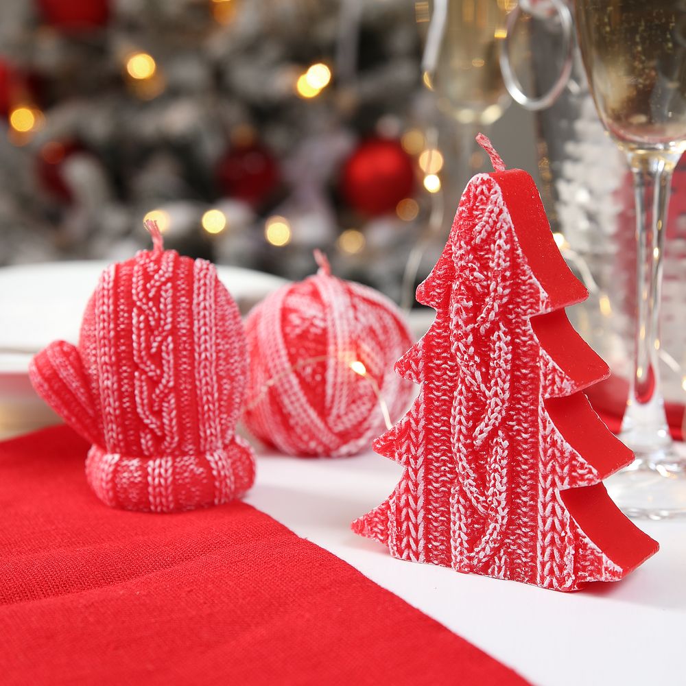 Свеча Kniteam, варежка