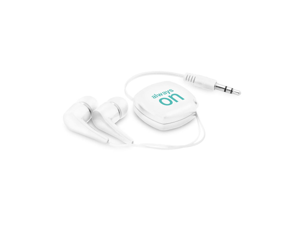 PINEL. Выдвижные наушники, Белый