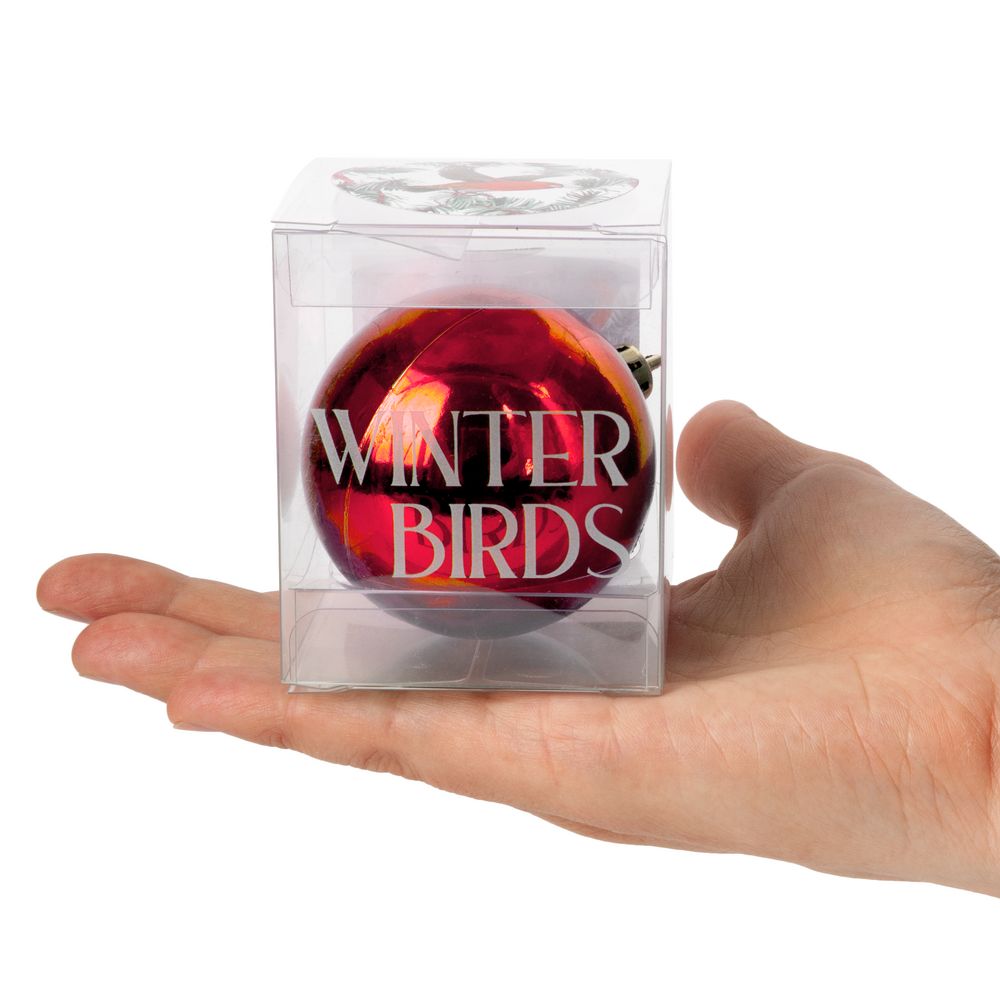 Упаковка для елочного шара 6 см — пример нанесения логотипа () | Print Logo