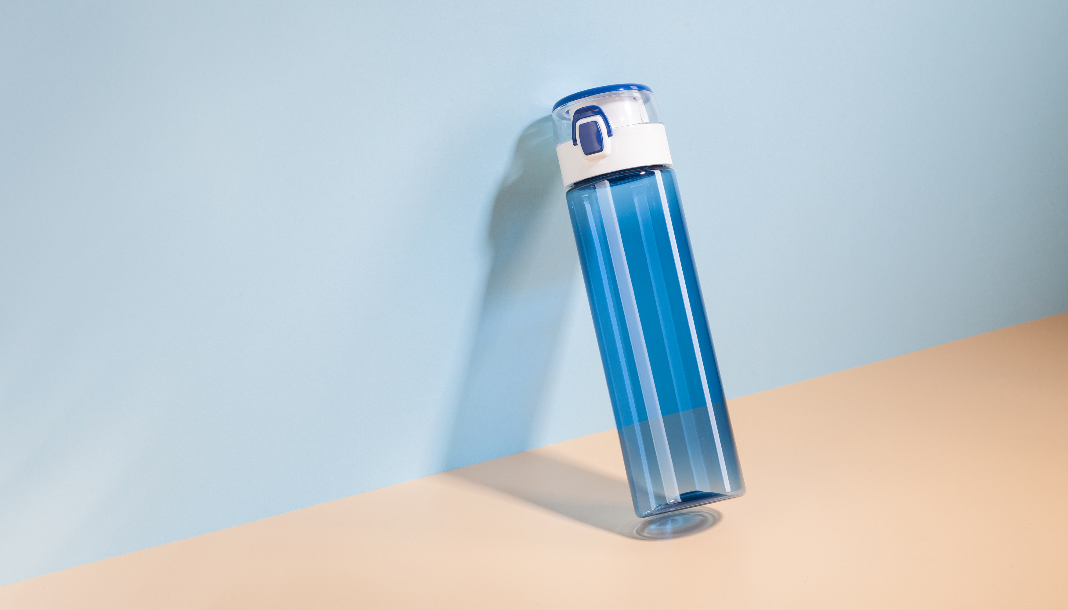 Бутылка для воды "Vita" 600 мл, оранжевый с белым