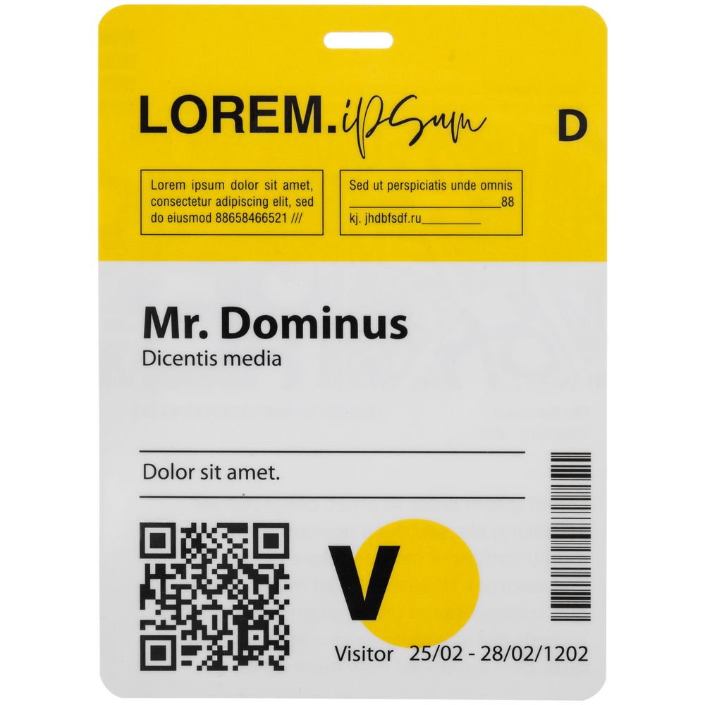 Бейдж с печатью на заказ