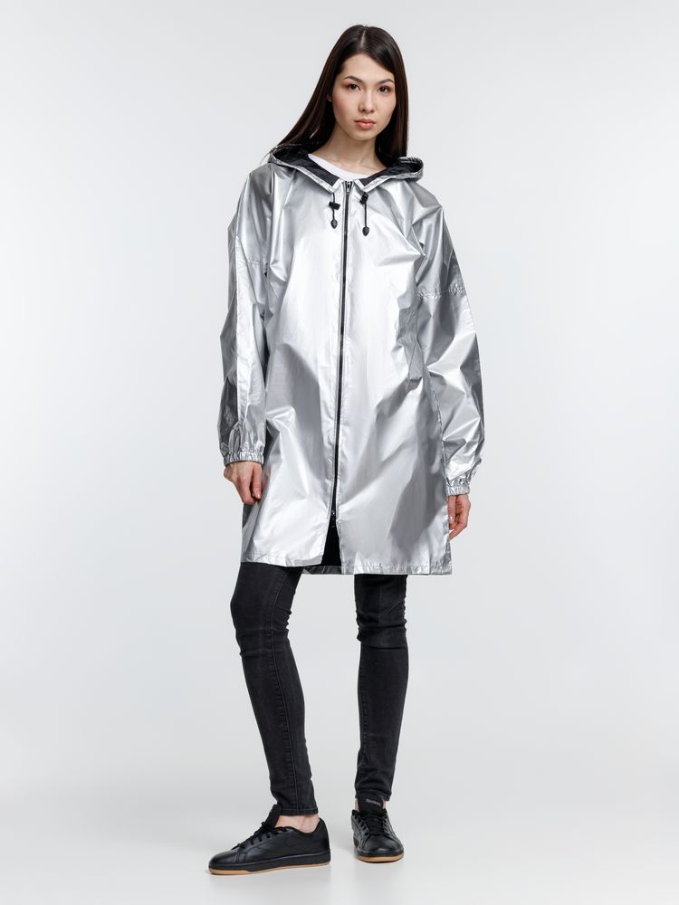 Дождевик Palladio Pockets, серебристый, размер M