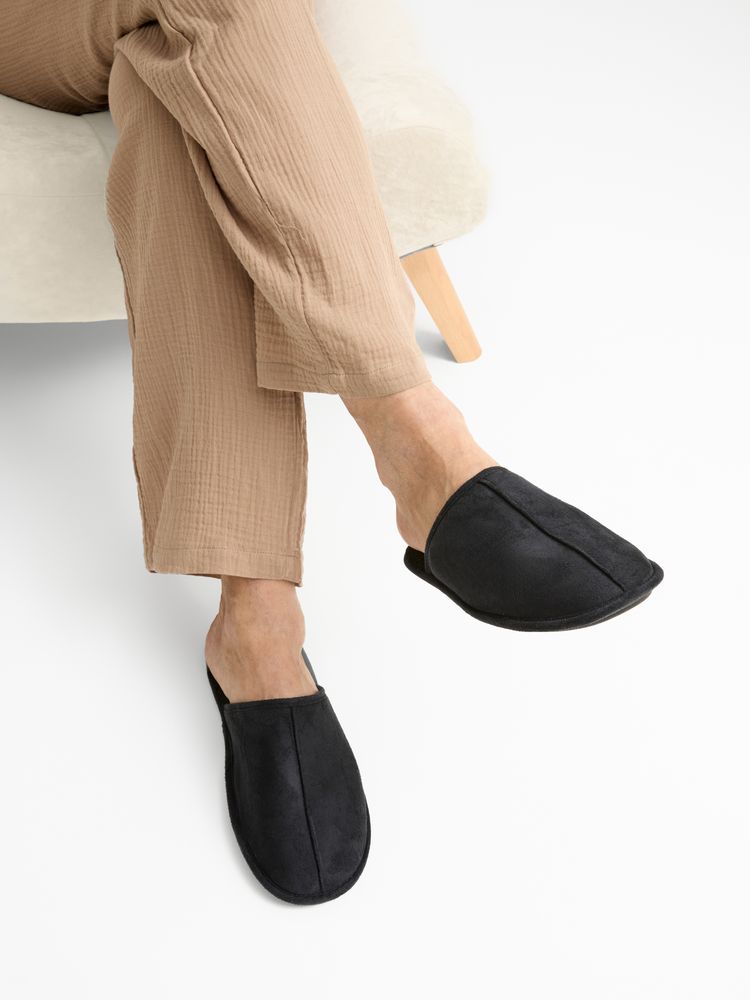 Тапочки домашние Norridge, размер 43-45, черные