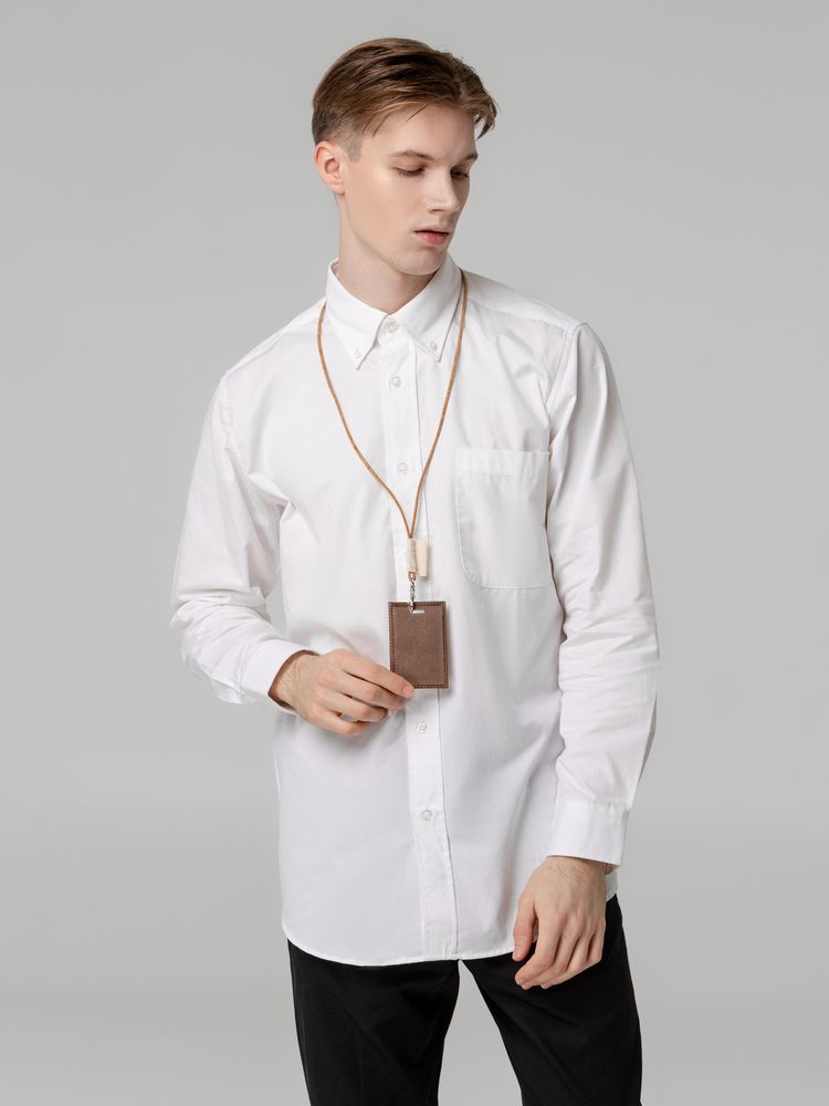 Шнурок для бейджа Cork Long — пример нанесения логотипа () | Print Logo